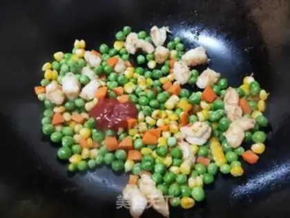 Make Peas and shrimp step 7
