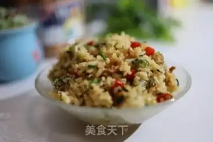 Make Chicken omelet fried rice step 6