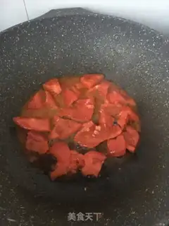 Make Sea cucumber tomato egg soup step 3