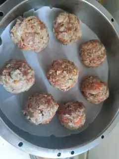 Make Porridge meatballs step 6