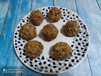 Make Porridge meatballs step 7