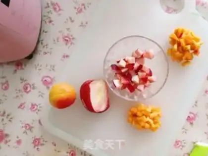 Make Fruit and milk ice cream step 2