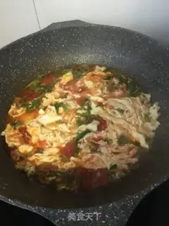 Make Sea cucumber tomato egg soup step 13