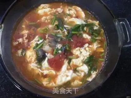 Make Sea cucumber tomato egg soup step 14