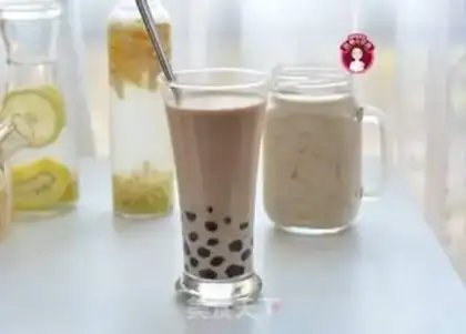 Make Black Sugar Pearl Milk Tea step 12