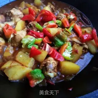 Make Spicy wings and potatoes step 13