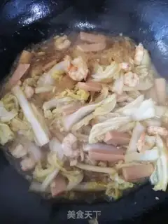 Make Shrimp cabbage fans step 8