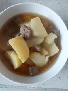 Make Potato beef soup step 6