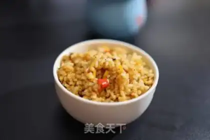 Make Snacked eggs, pepper rice step 7