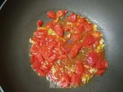 Make Potato omelet spinach noodles step 5