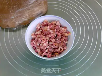 Make Chestnut ham mooncake step 6