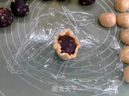 Make Chestnut ham mooncake step 11