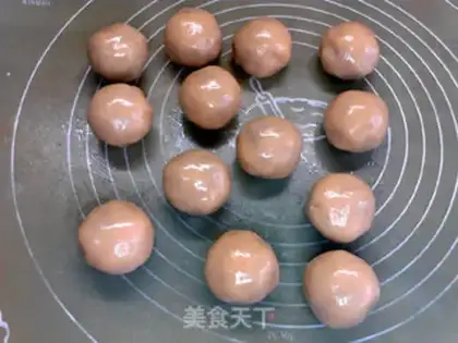 Make Chestnut ham mooncake step 12