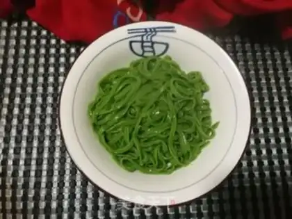 Make Potato omelet spinach noodles step 12