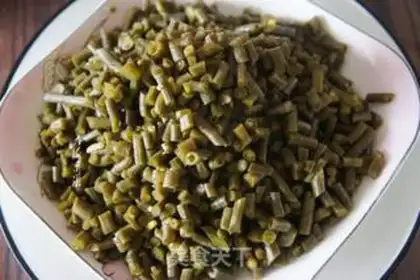 Make Bacon fried soybeans step 3