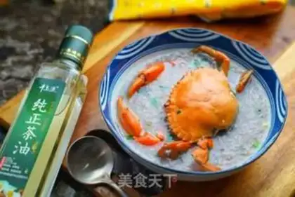 Make Crab congee step 9