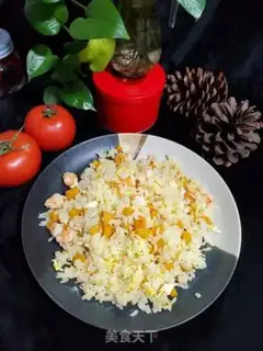 Make Pumpkin shrimp fried rice step 8
