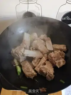 Make Pork bone and soybeans step 4