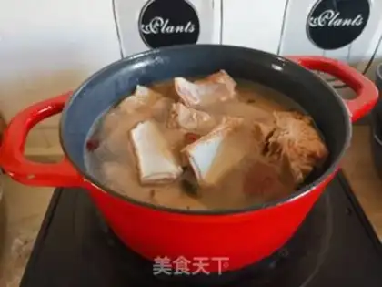 Make Pork bone and soybeans step 5