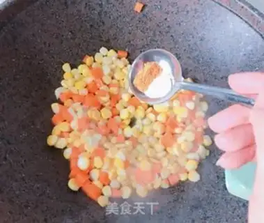 Make Corn pellets of ham step 4