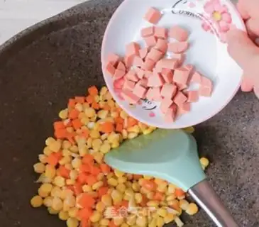 Make Corn pellets of ham step 5