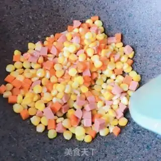 Make Corn pellets of ham step 6