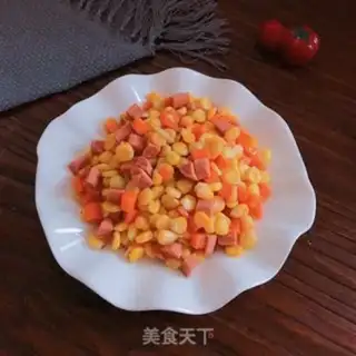 Make Corn pellets of ham step 7