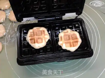 Make Peanut butter, cheese, waffles step 16