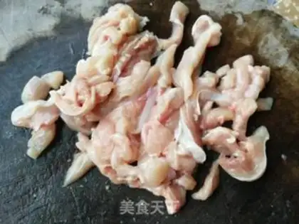 Make Chicken with beans step 1