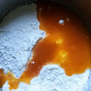 Make A tan green bean moon cake step 6