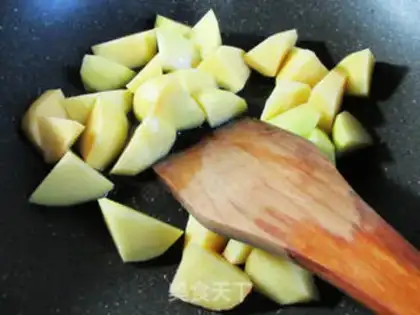 Make Potato fried abalone step 5