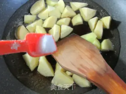 Make Potato fried abalone step 9