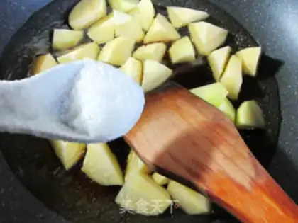 Make Potato fried abalone step 10