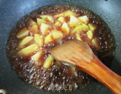 Make Potato fried abalone step 11