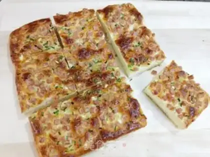 Make Onion ham bread step 16