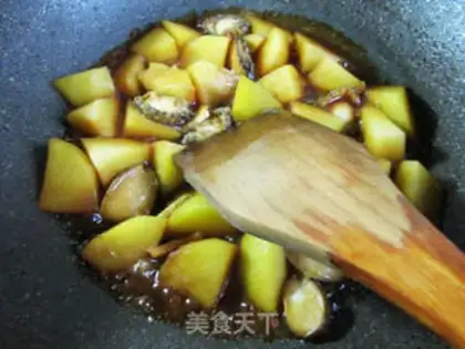 Make Potato fried abalone step 13