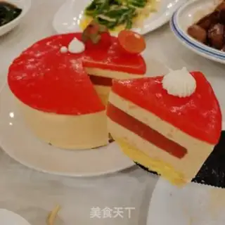 Make Tomato mousse cake step 11