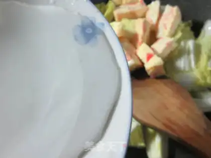 Make Crab stick, chicken cake step 4