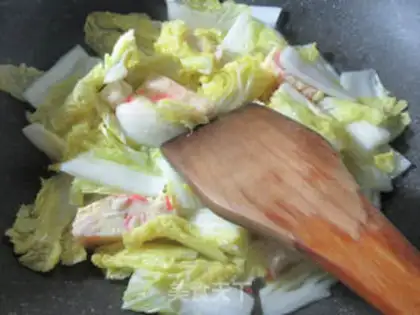 Make Crab stick, chicken cake step 5