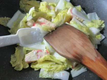 Make Crab stick, chicken cake step 7