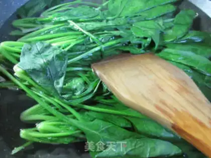 Make Silver ear spinach step 2