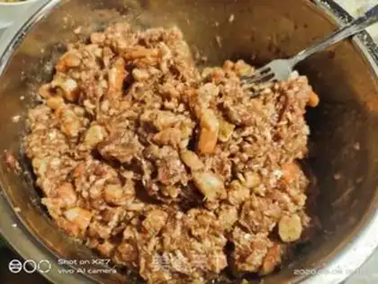 Make Meat and rice powder step 4