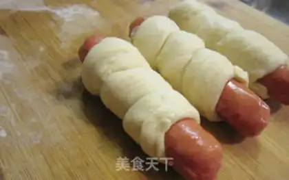 Make Hot dog rolls step 8