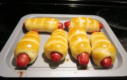 Make Hot dog rolls step 10