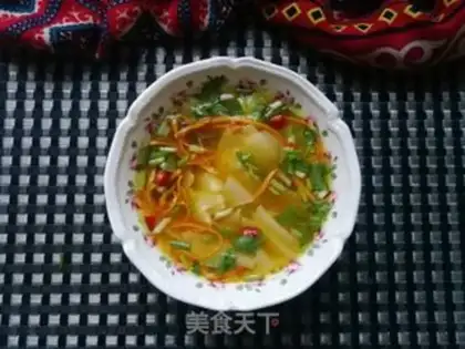 Make Porridge chicken noodles step 10