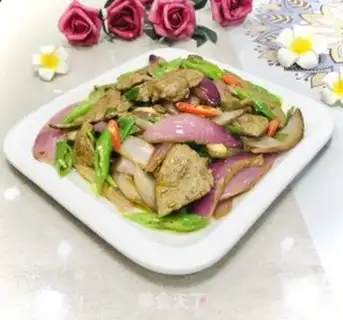 Make Onion fried liver step 8