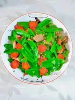 Make ♪ Blue radish sweet beans ♪ step 5