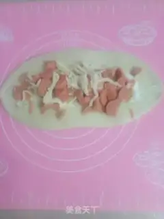 Make Cheese ham and sausage packs step 9
