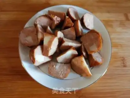 Make Spuded sausage step 1