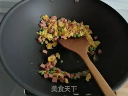 Make Sausage fried rice step 5